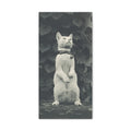 Vintage Standing Cat Matte Canvas Print — Stretched Wall Art